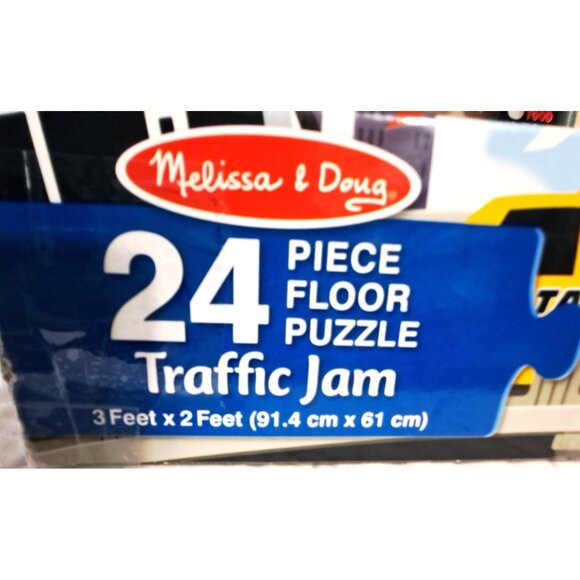 Melissa & Doug Traffic Jam 24 Piece Floor Puzzle 2X3 Feet - Picture 2 of 7